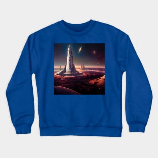 Interplanetary Spaceport Crewneck Sweatshirt